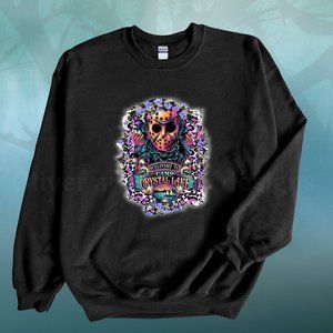 friday the 13th at crystal lake inspired oversized sweatshirt